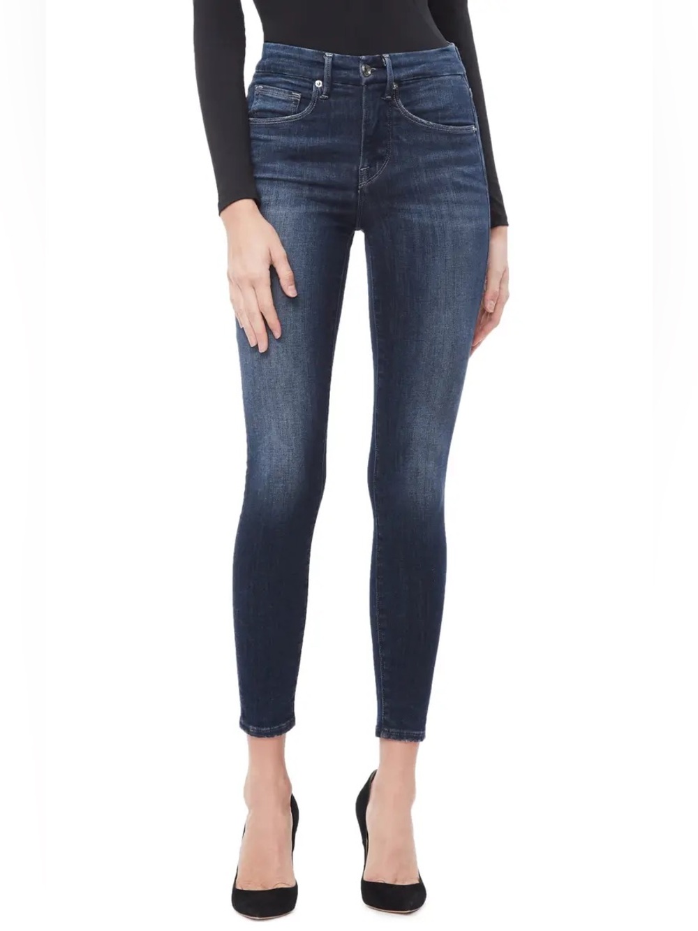 Good American Good Legs Skinny Crop Jeans, Size 6/28